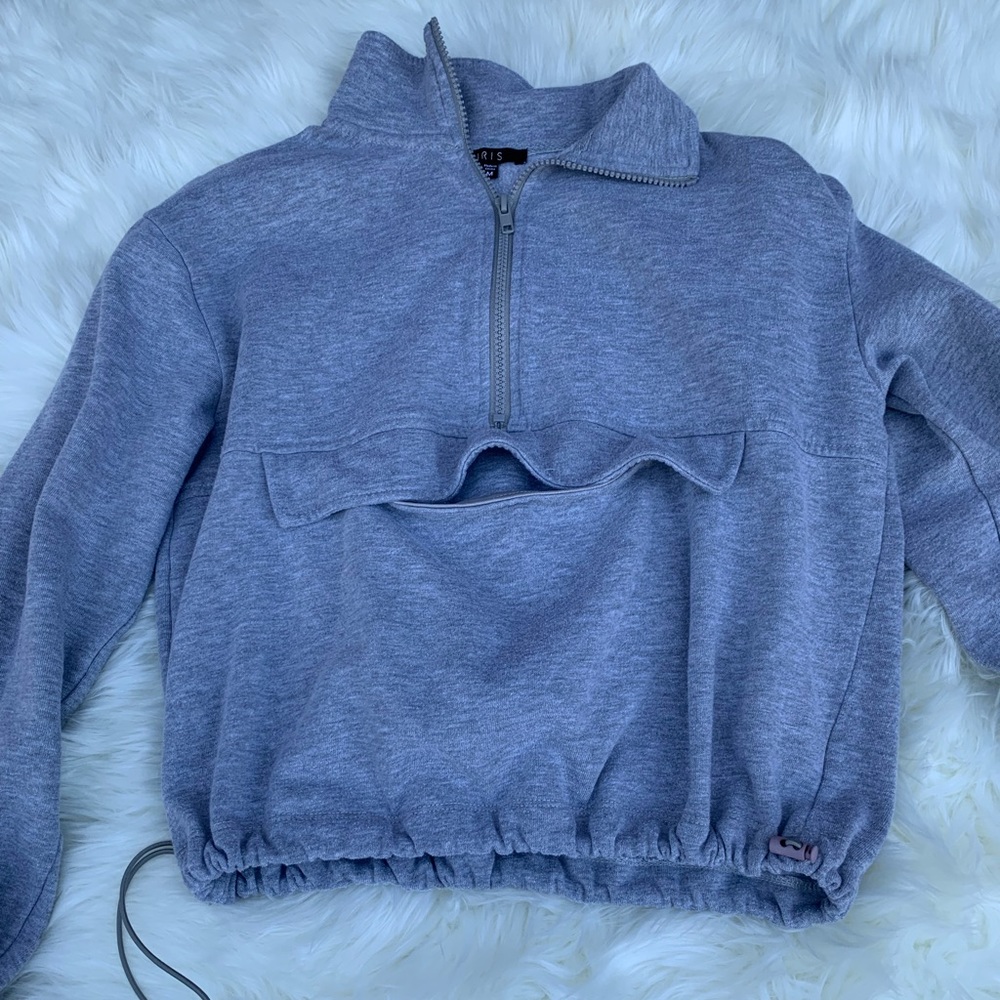 Grey cropped jacket